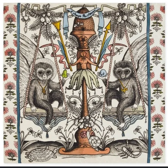 Major ISO!! Gucci x Jayde Fish tarot card silk scarf DO NOT BUY - Picture 1 of 1